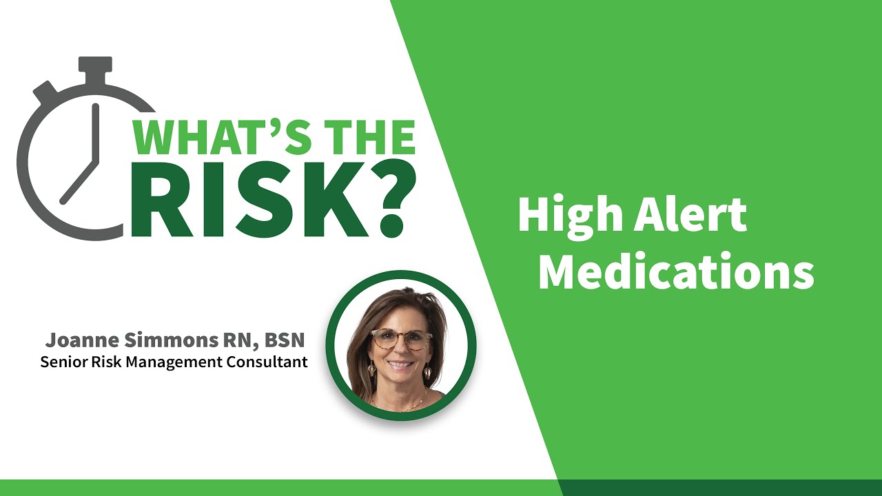 High Alert Medications