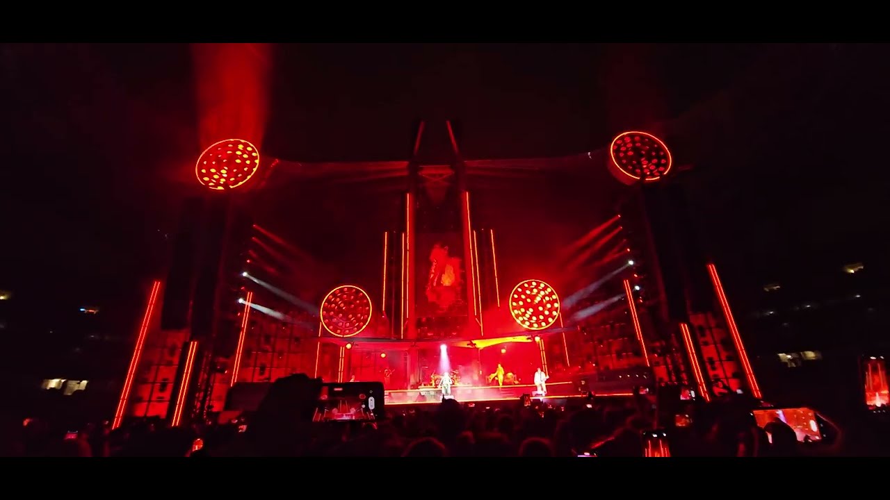 Deutschland - Rammstein live 4K Rammstein ao vivo LISBOA Portugal EUROPE STADIUM TOUR 2023 Luz