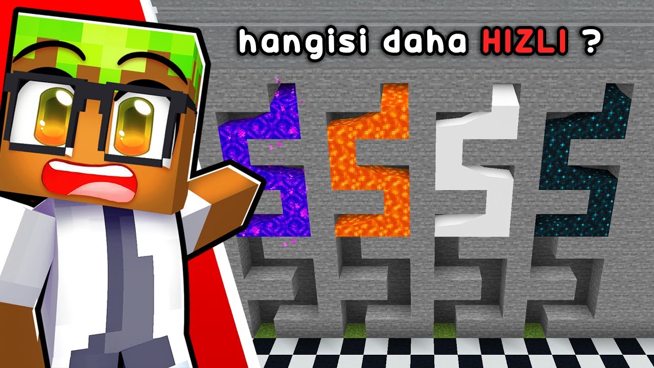 MİNECRAFT'TA HANGİSİ DAHA HIZLI ?