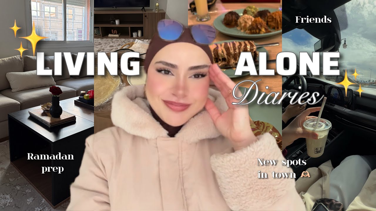 LIVING ALONE DIARIES | تحضيرات رمضان و روتين الخدمة والعيش بوحدي 🌙📁🍕👯‍♀️