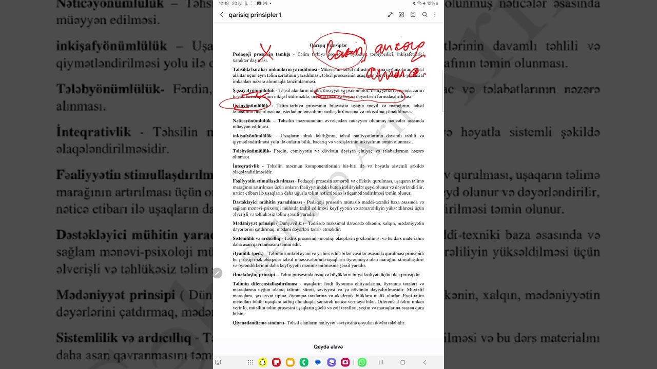 Qarişiq prinsipler.Diaqnostika ve terbiyeçilərin işə qəbulu
