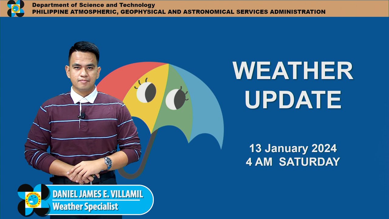 Public Weather Forecast issued at 4AM | January 13, 2024 - Saturday