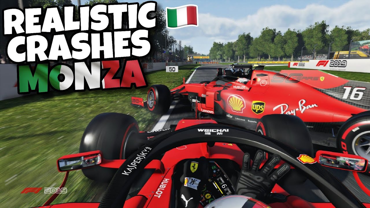 F1 REALISTIC CRASHES ITALIAN GP!
