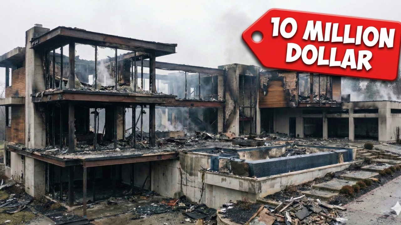 Fire-Damaged Mansion to Dream Home ASMR | Hyper-Real Rebuild Timeline