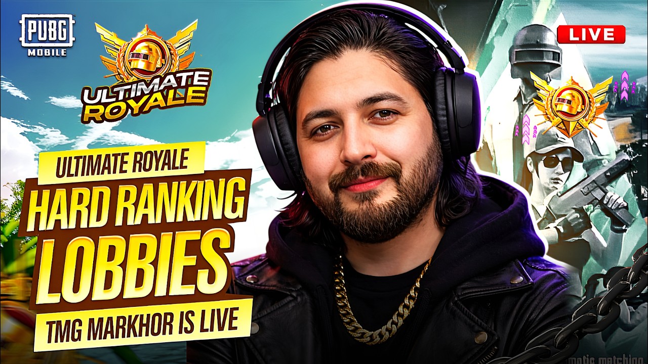 AJ FULL TABAHI HO GI ULTIMATE MAIN 🔥HARD RANKING LOBBIES ULTIMATE ROYALE | TMG MARKHOR | PUBG Live