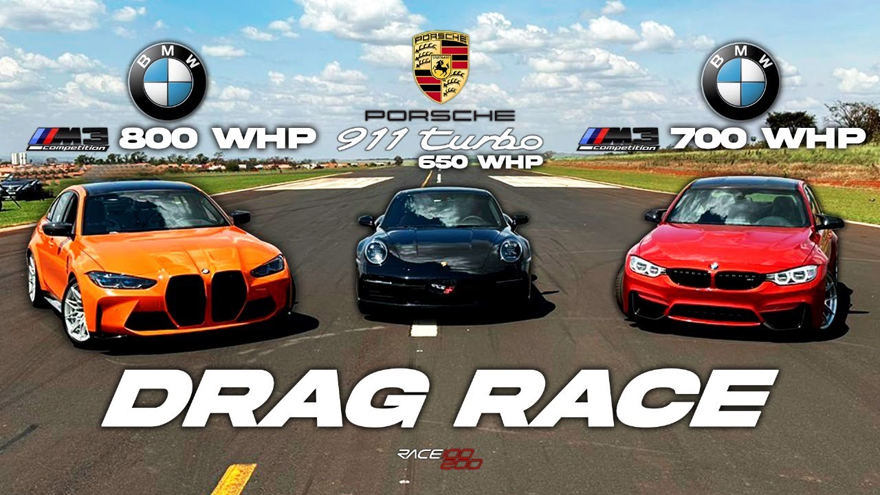 PORSCHE 992 TURBO 650WHP vs BMW M3 800WHP vs BMW M3 700WHP