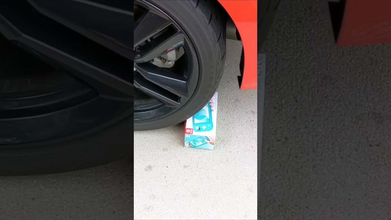 CAR RUNS OVER PLAYSTATION! #shorts