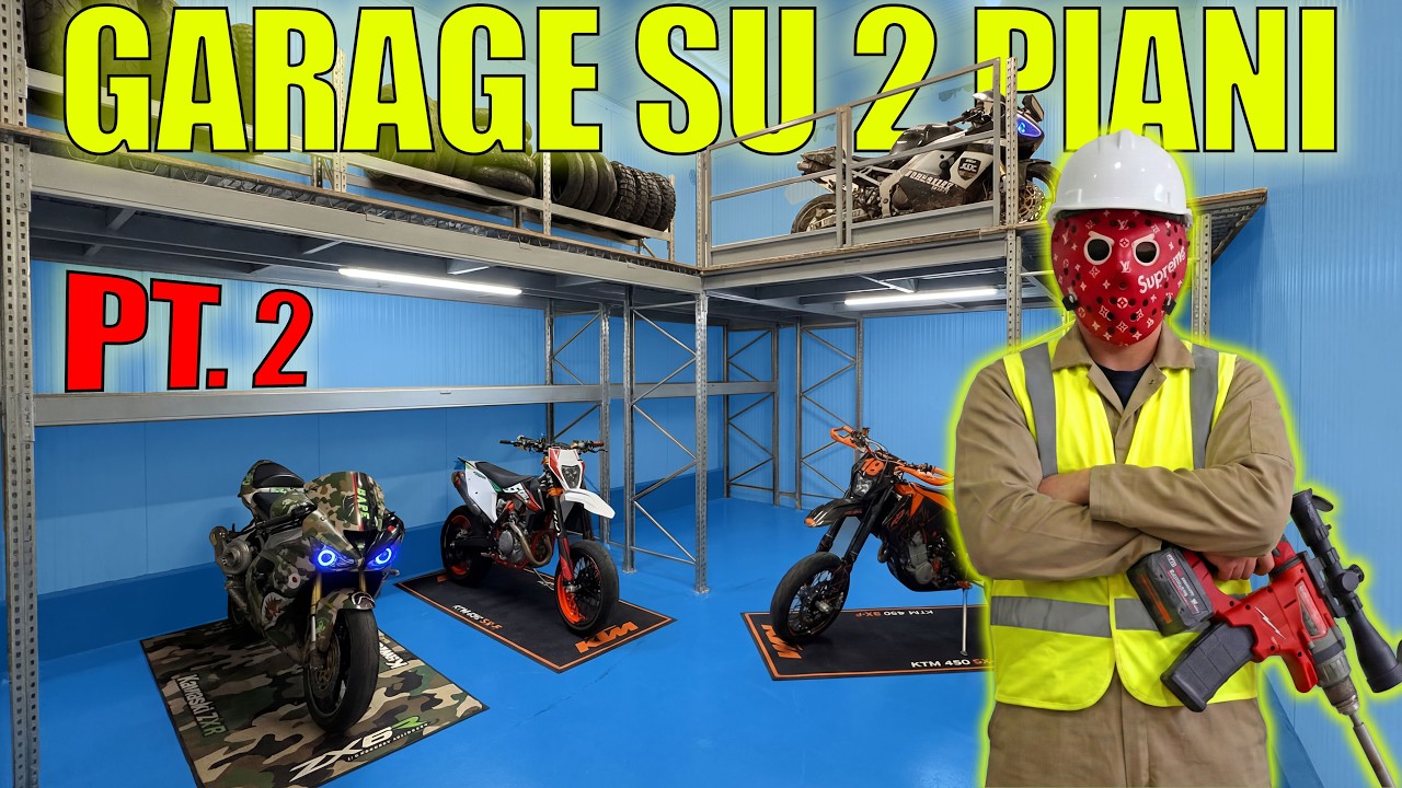 CREO UN GARAGE DI MOTO A 2 PIANI | PT.2