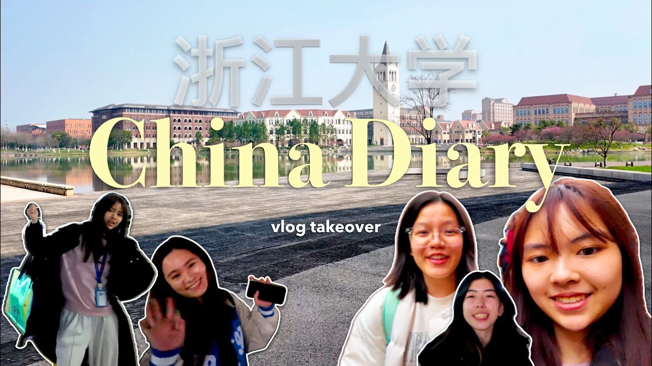 China Diary | uni vlog, vlog takeover w/ friends, sushi date