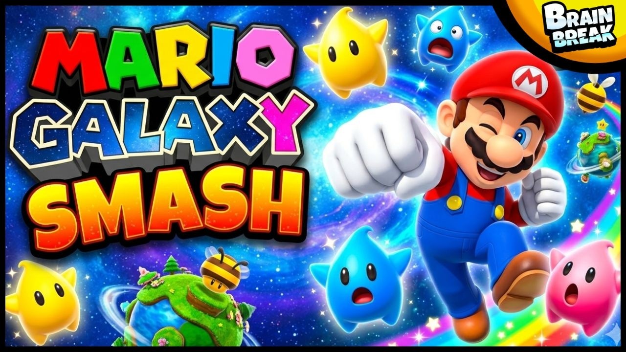 🟣 Mario Galaxy Smash! 🟣 Brain Break 🟣 Brain Breaks for Kids 🟣 Just Dance