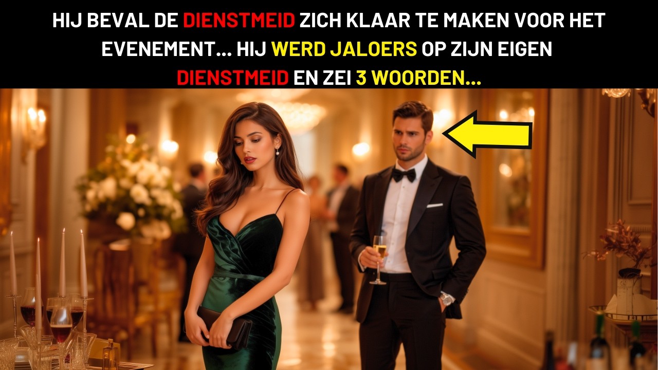 HIJ ZEI DAT ZE ZICH MOEST KLAARMAKEN... MAAR WERD JALOERS OP ZIJN DIENSTMEID EN ZEI 3 WOORDEN...