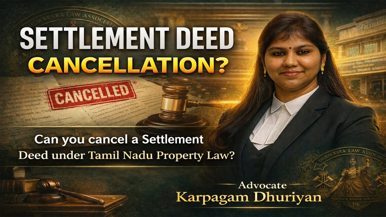 செட்டில்மென்ட் ஆவணம் பதிவு செய்த பிறகு ரத்து செய்ய முடியுமா? | Legal Remedy Explained