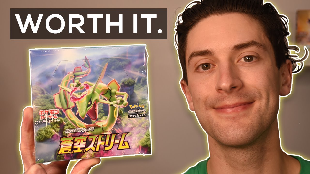 The Rayquaza Box! Opening a Blue Sky Stream Booster Box!