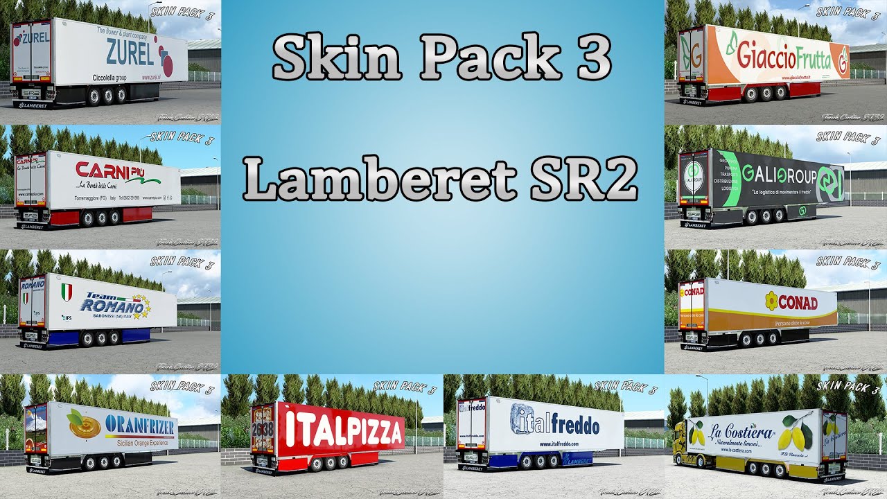 skin pack 3  Lamberet SR2 Truck Custom ETS2