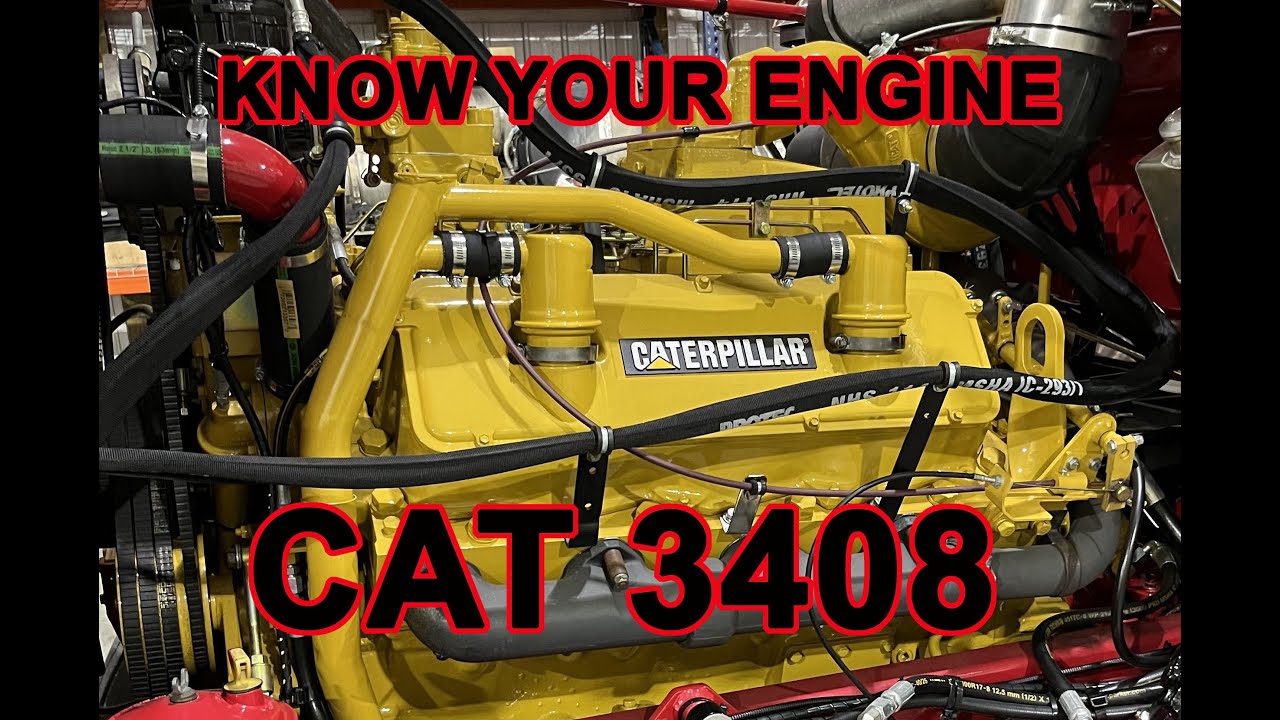 The Cat 3408. Biggest Cat Truck Engine Ever Made. V8 18L Diesel Engine. 
