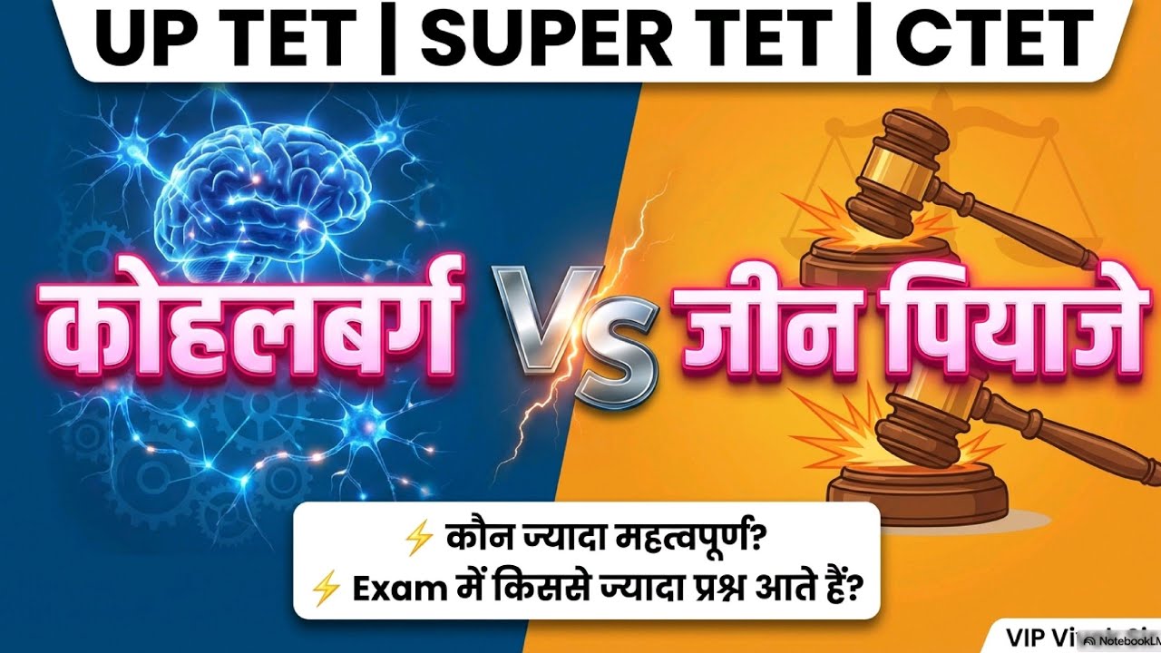 पियाजे Vs कोहलबर्ग 😱 | CDP का सबसे बड़ा Confusion खत्म | UPTET Super TET CTET 2026