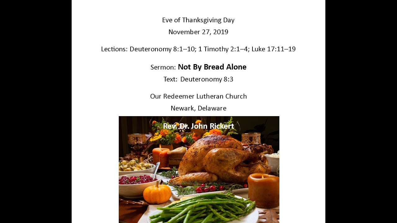 Deuteronomy 8:3 Not By Bread Alone