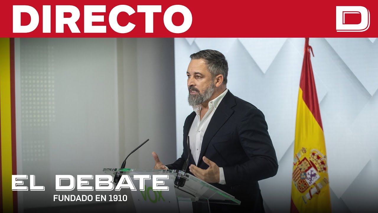 DIRECTO | Santiago Abascal comparece desde la sede de Vox