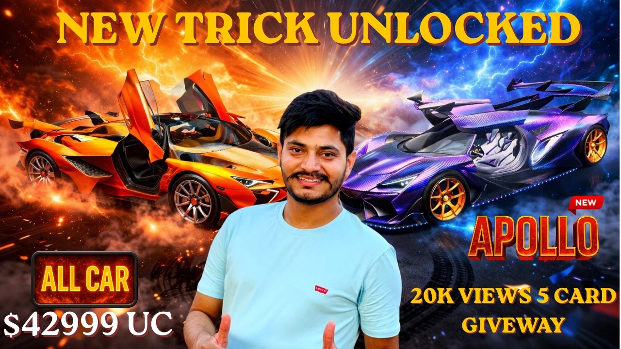 APOLLO CRATE OPENING 😱 New Trick + 5 Card Giveaway | 20K UC! #apollo #devilenzyt #pubgmobile #game￼
