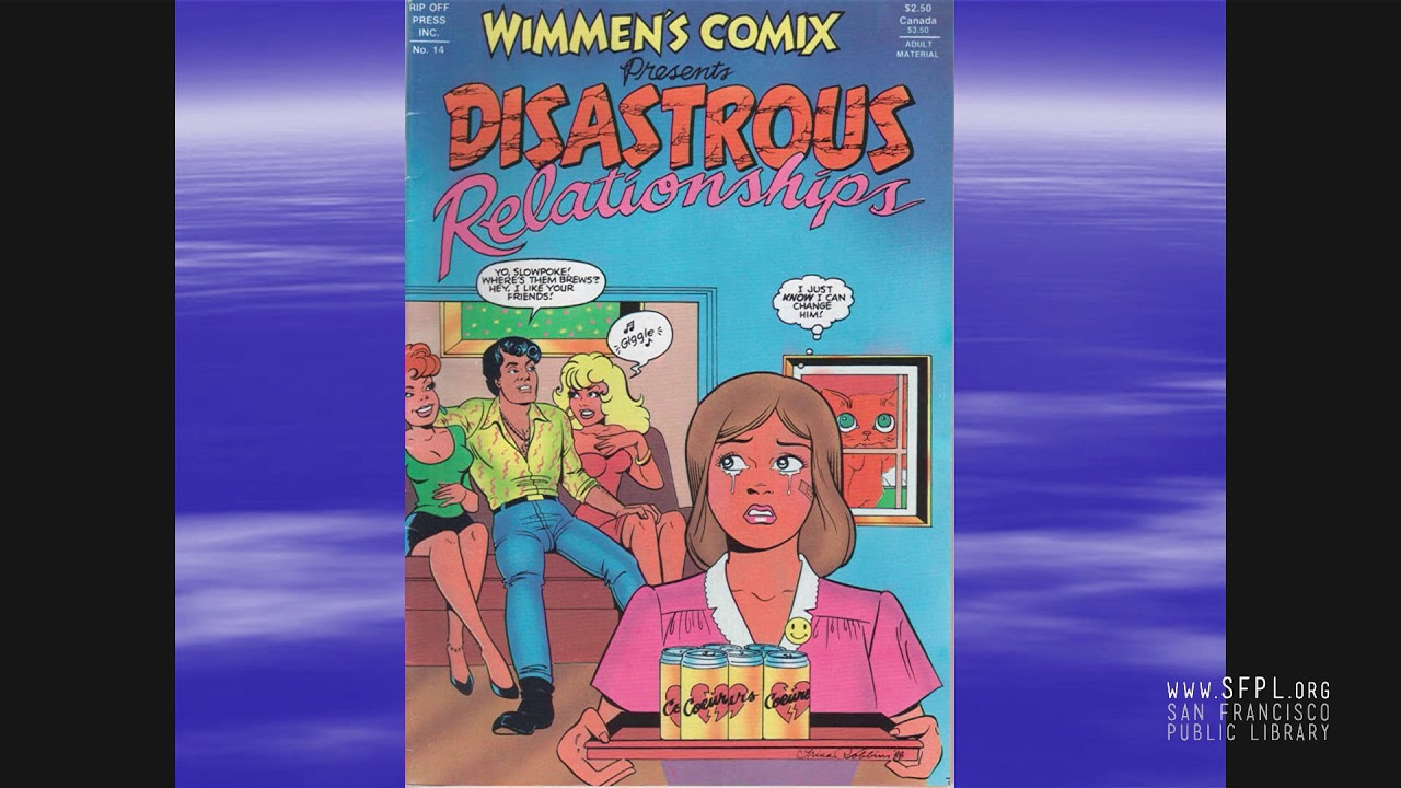 Trina Robbins and Mary Wings at the San Francisco Public Library