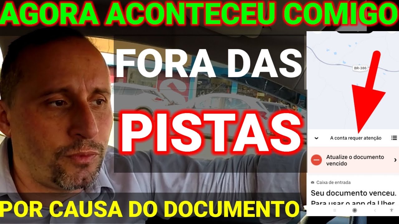 Fiquei fora da Uber por causa do documento atrasado