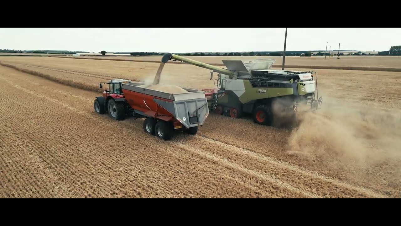 Agriculture  - Le début des moissons 2024 en Deux-Sèvres vue du ciel