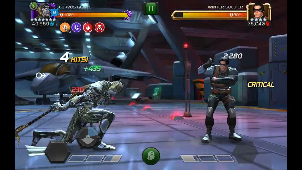 MCOC 7 Stars R3 Corvus Kill Winter Soldier 25 Hit KO with 0 Mission