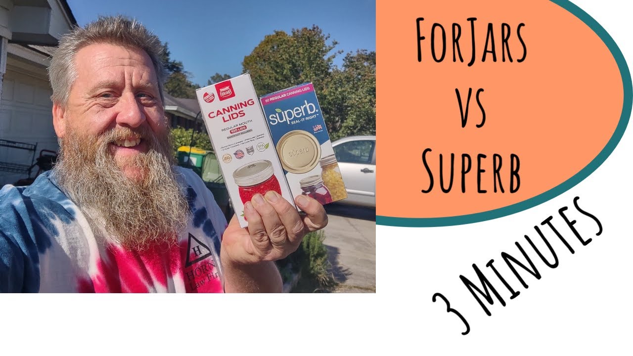 Superb vs. ForJars canning lids - A quick look