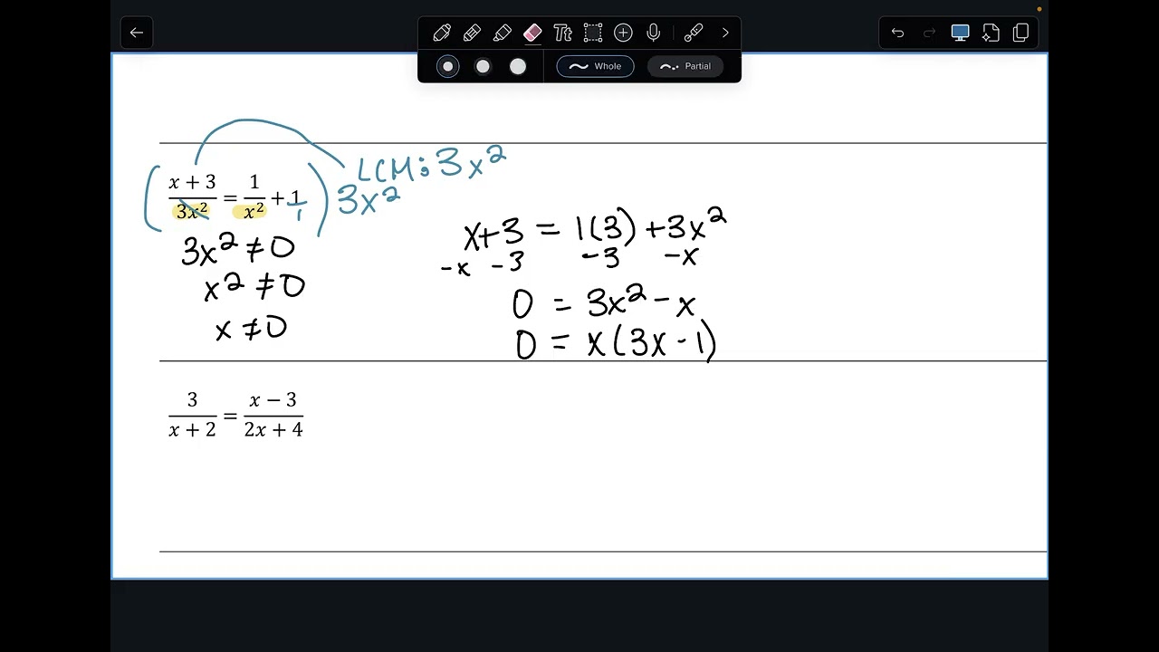 ALG 2 TRIG - 6.6 Day 1: Graphing Rational Functions