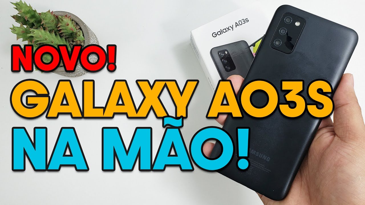 Samsung Galaxy A03S na mão! UNBOXING