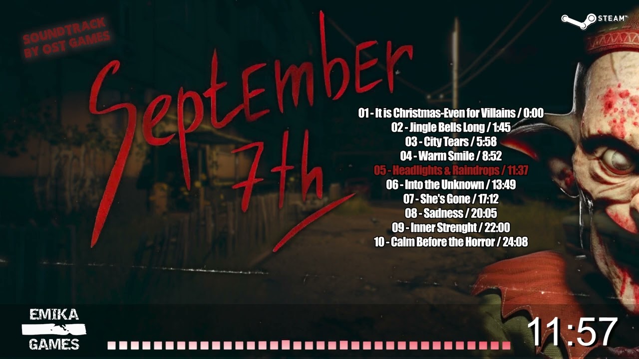 September 7th OST | 2023 | PC - complete soundtrack in one video