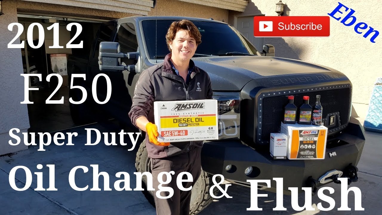 2012 F250 Super Duty 6.7 L Amsoil oil change and Flush