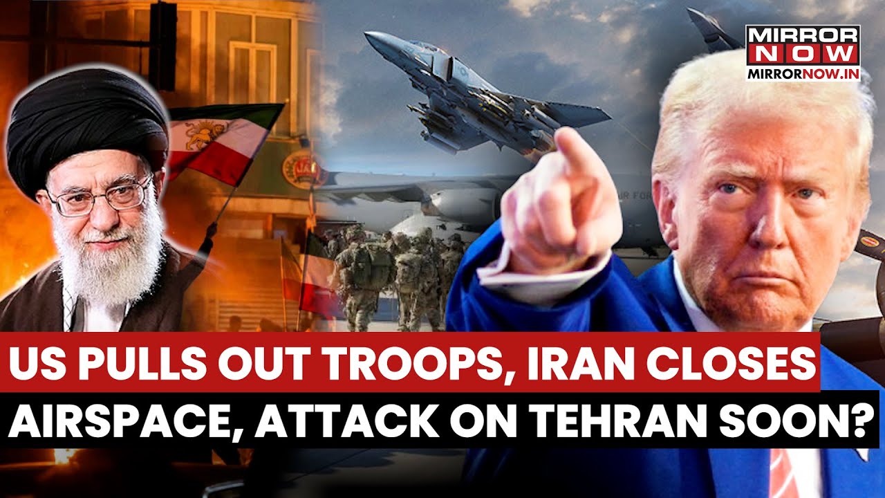 US Pulls Out Troops From Qatar, Iran Closes Airspace Amid Protests, Attack On Tehran Soon? | Watch