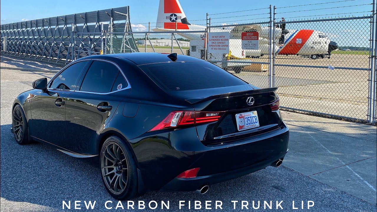 Carbon Fiber Spoiler Installation on Lexus IS350 FSport and New Avid1 AV20 wheels