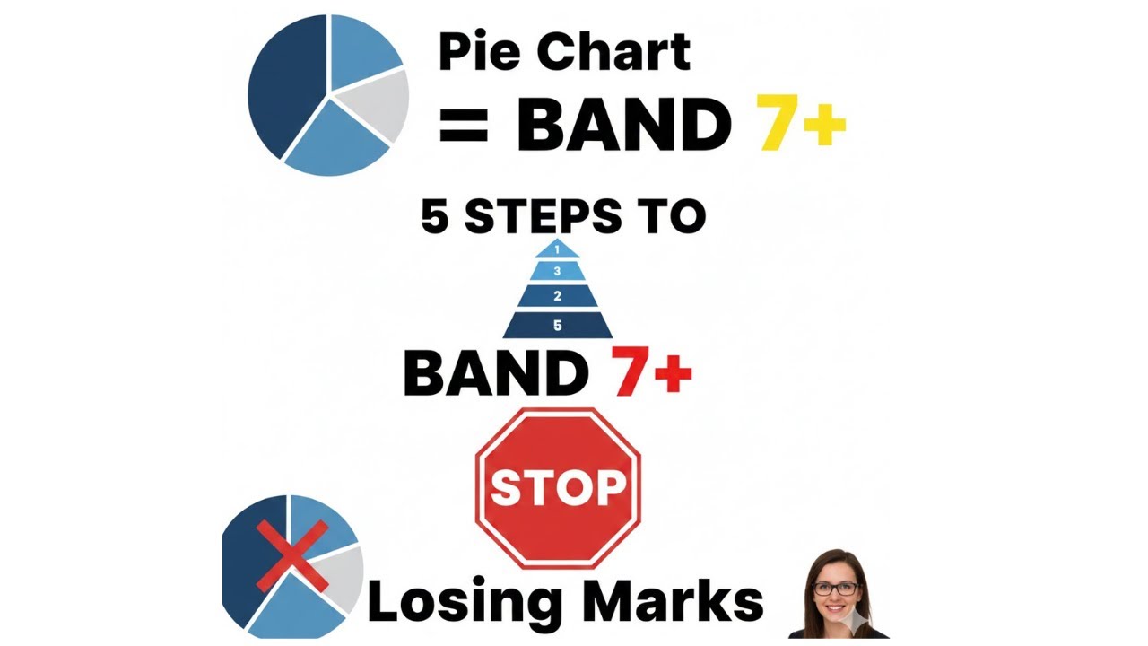 Master IELTS Pie Chart Task 1 in 5 Steps | Band 7+ Writing Guide