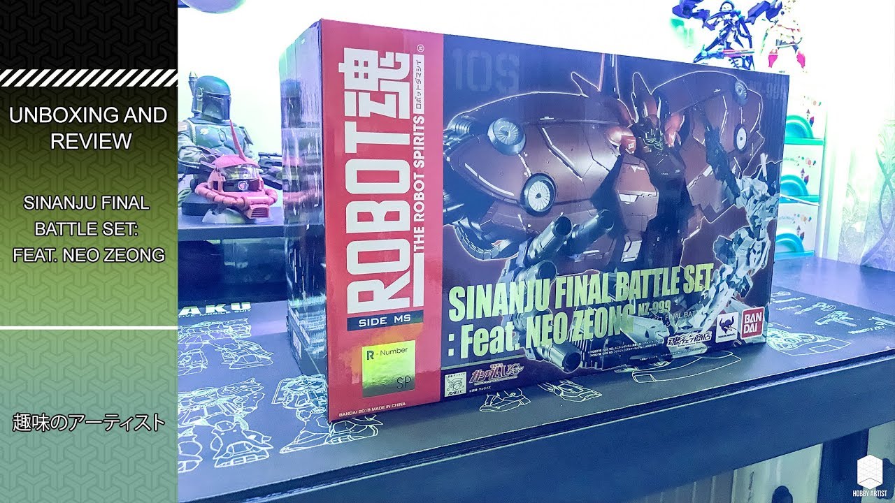 Unbox and Review the Robot Spirits Sinanju Final Battle Set Feat Neo Zeong NZ-999