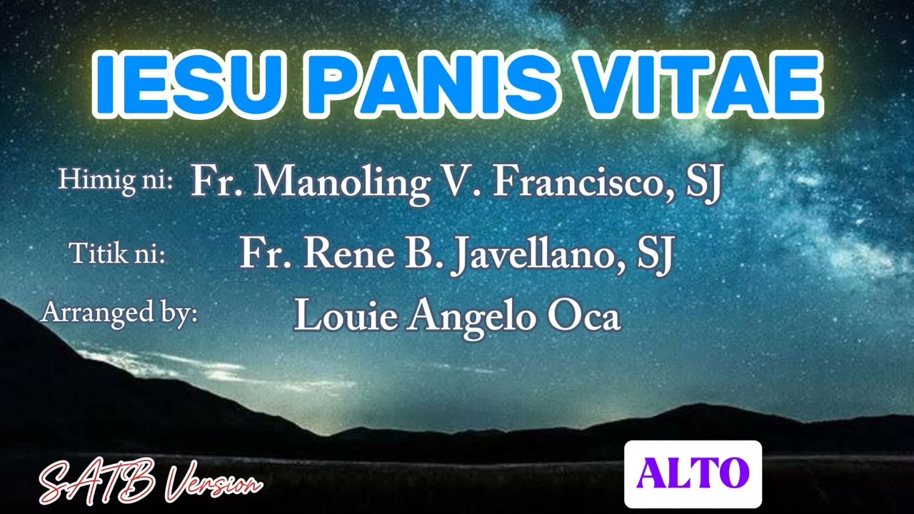 Iesu Panis Vitae - ALTO | SATB Version
