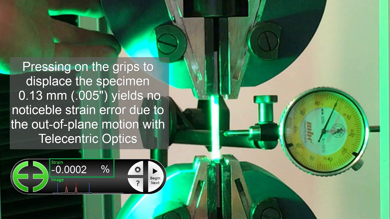 comparing telecentric vs entocentric optics for extensometers - Epsilon Technology