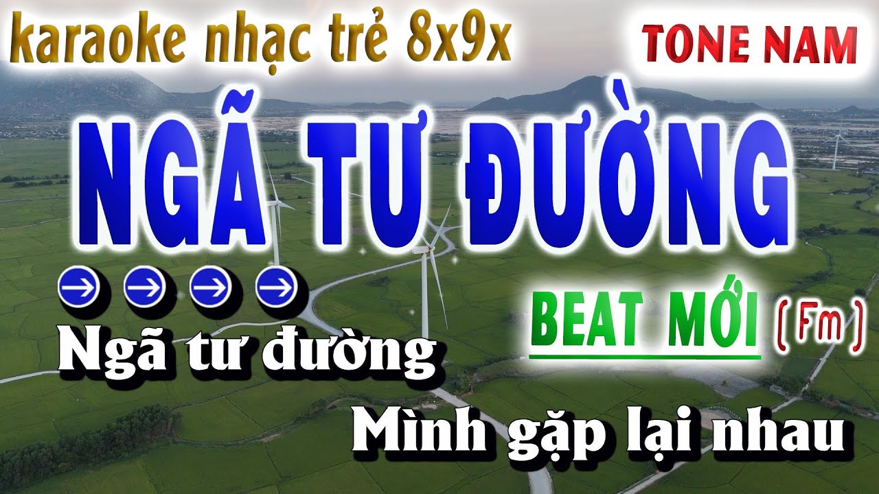Ng&atilde; Tư Đường Karaoke Tone Nam Beat Mới Nhạc Trẻ 8x9x Hay Nhất