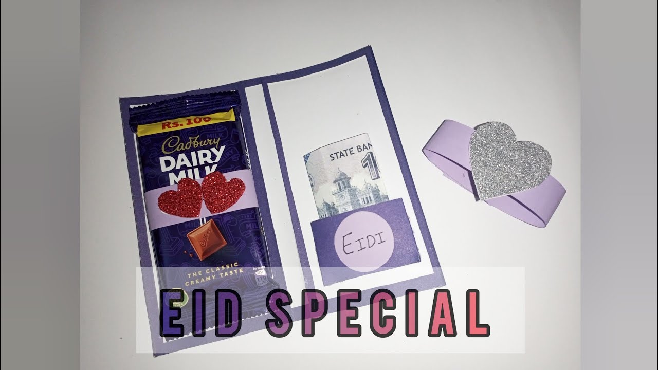 Eid Gift Ideas | Eidi Envelope | Chocolate Gift Idea | Eid Card | DIY
