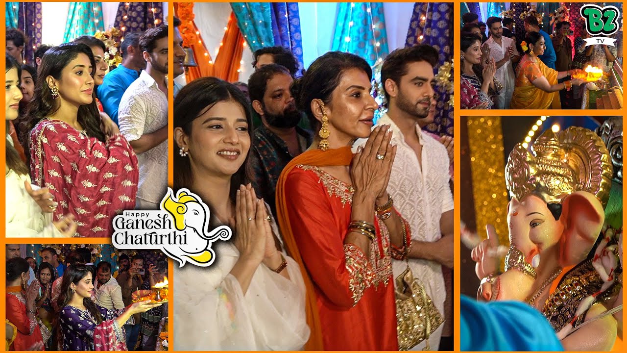 Samriddhi Shukla & Shivangi Joshi Invited by Rajan Shahi For Celebrating Ganesh Chaturthi | YRKKH