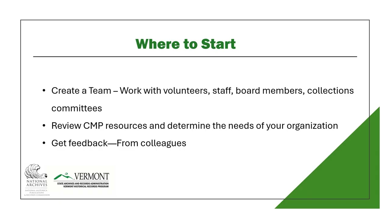 Collection Management Policies - VHRP Virtual Office Hours February 2026