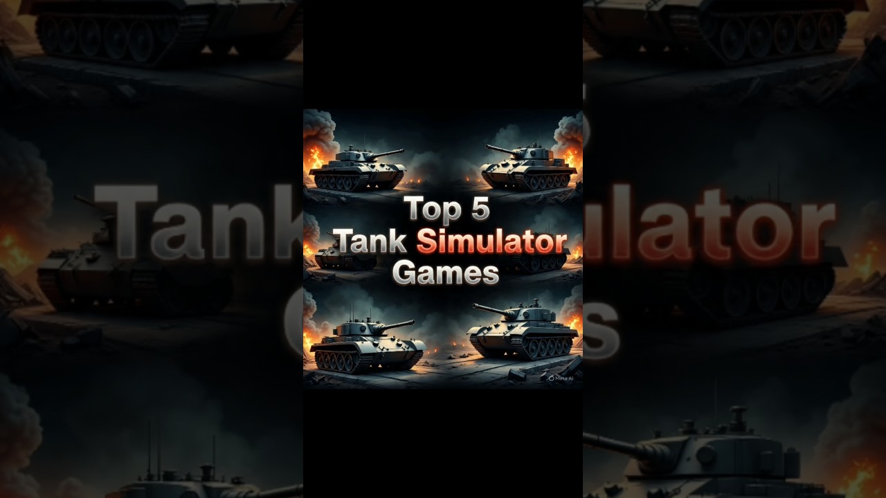 top 5 best tank simulator games #top5 #tanksimulator #tanks #games #shorts