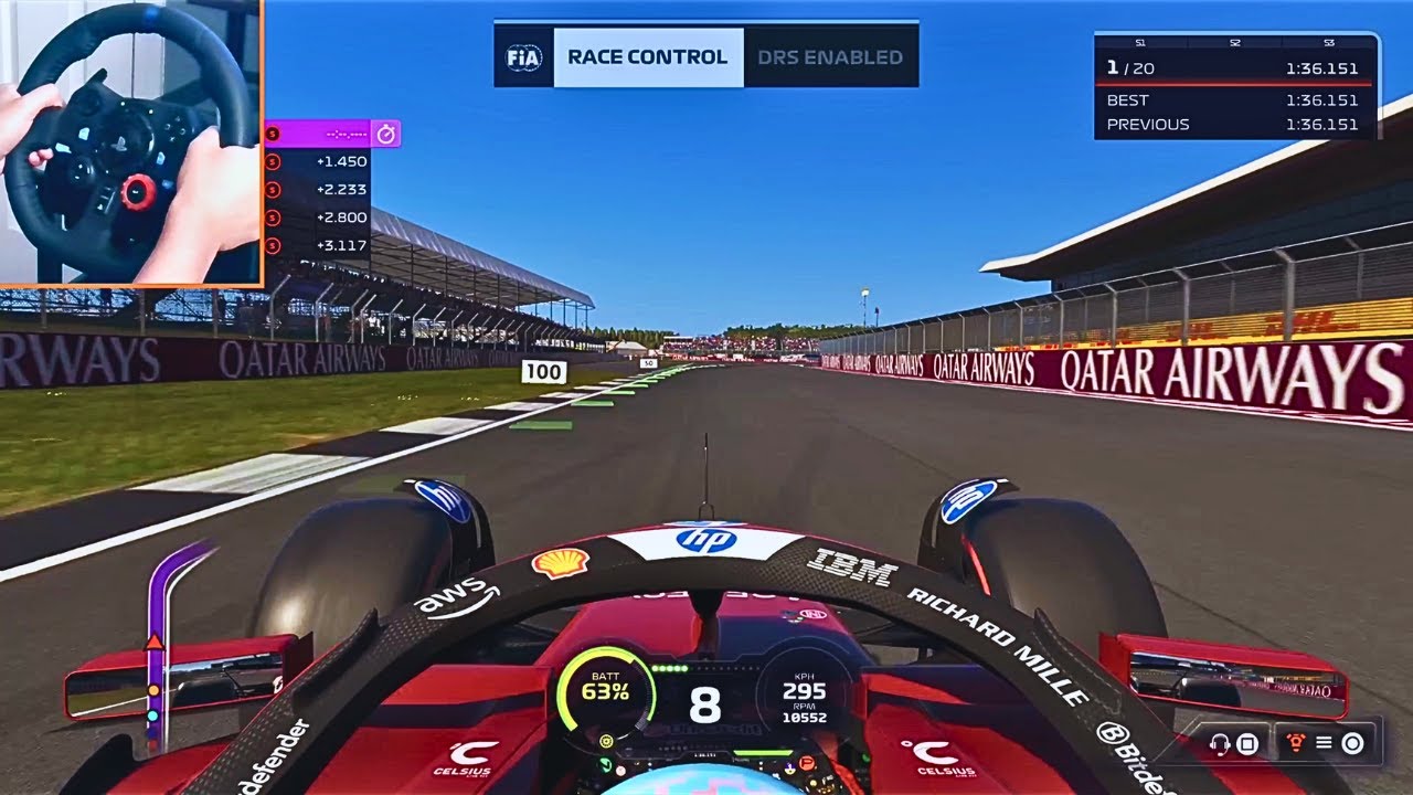 F1 25 Formula 1 Qatar Airways British Grand Prix Part 12 Race 12 | Logitech Steering Wheel Gameplay