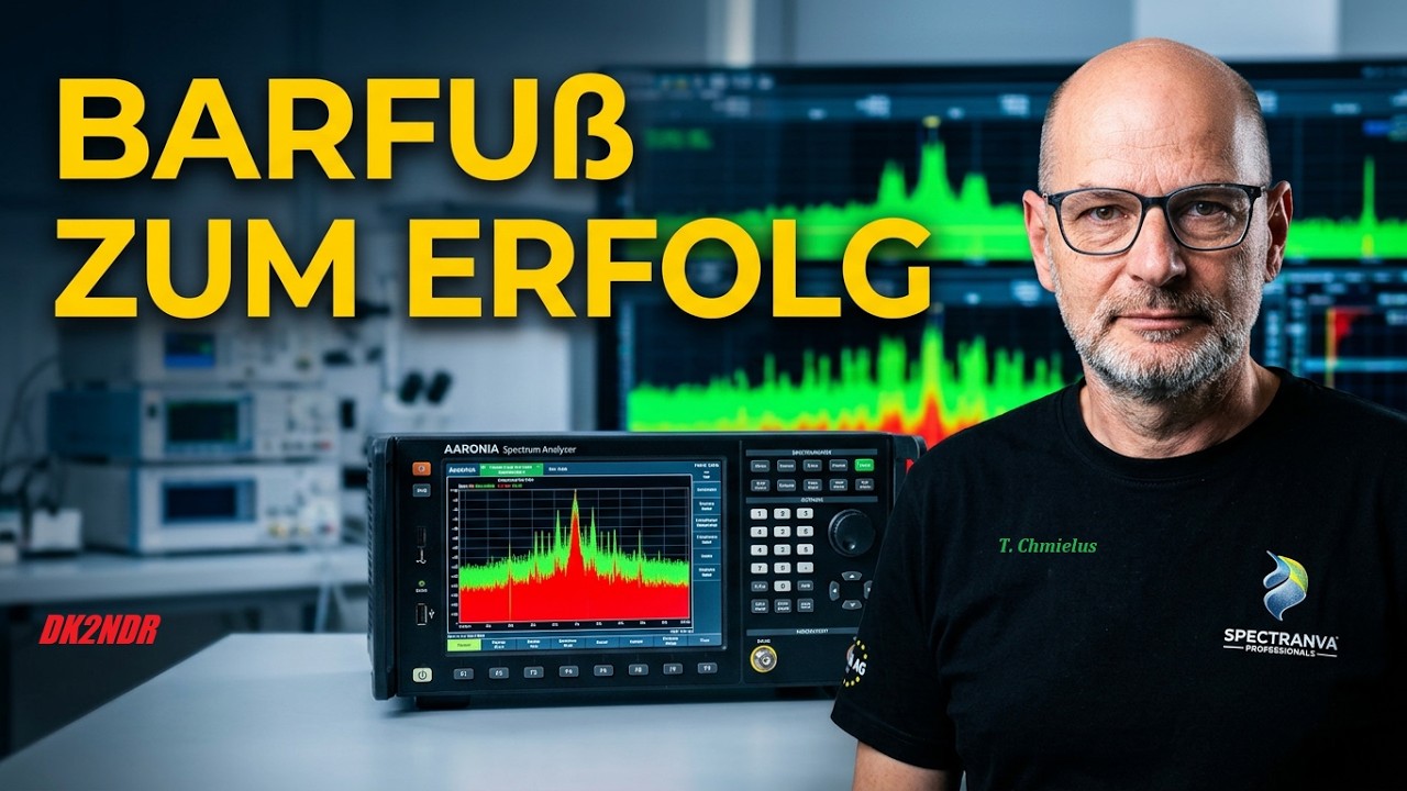 Aaronia Barfuß zum Erfolg: Thorsten Chmielus  Mess-, Ortungs- und Überwachungstechnik dk2ndr Aartos