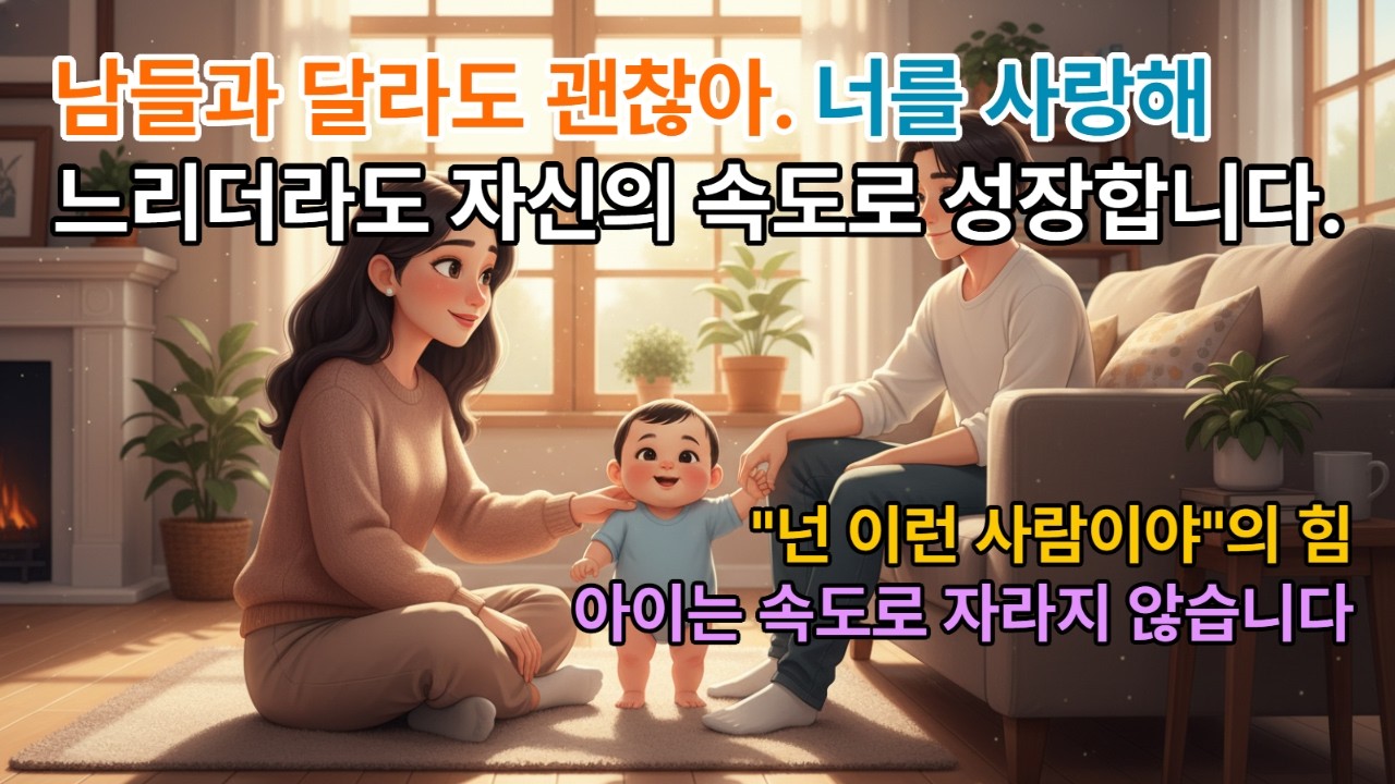 또래보다 느린 아이,  속도가 자존감을 말하지 않습니다. 부모의 말의 힘 #느린아이 #자존감교육 #부모의말 #정체성형성