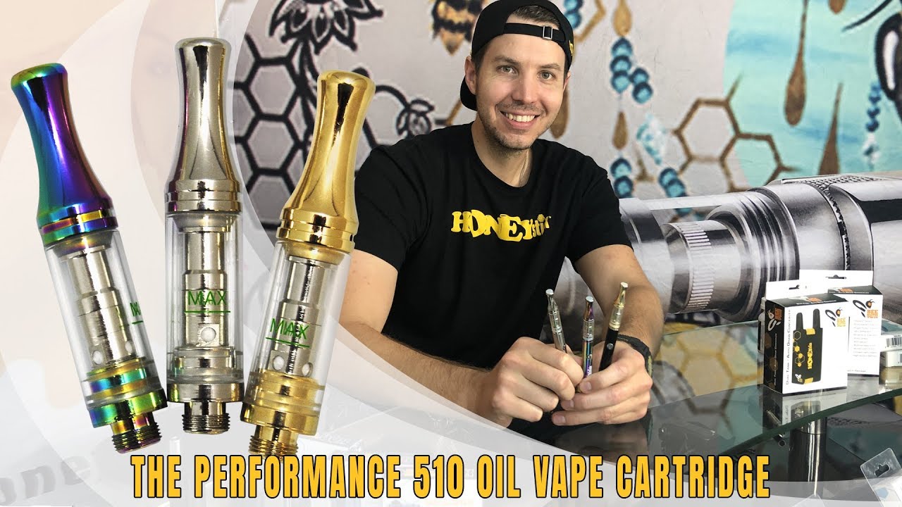 HoneyStick Performance 510 Thread Oil Vape Cartridge / Vape Tank w/ Ceramic Heater & 0.5ml Capacity