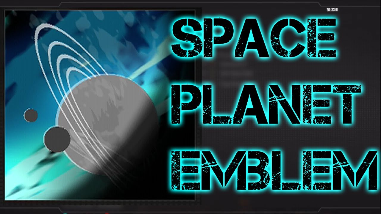 Space / Planet - BEST - Black Ops 2 Emblem Tutorial