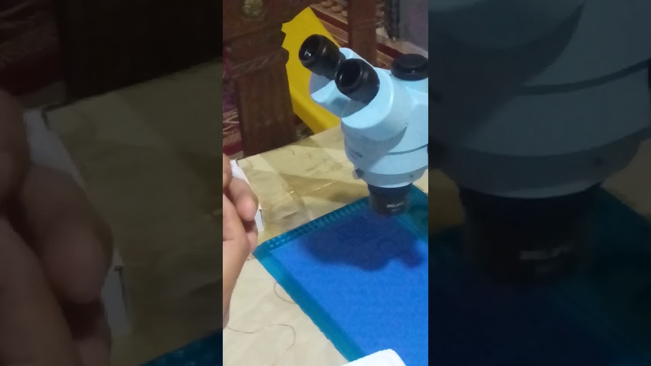 تجميع ميكروسكوب جديد وكيفيه الاستخدام Assembling a new microscope and how to use it