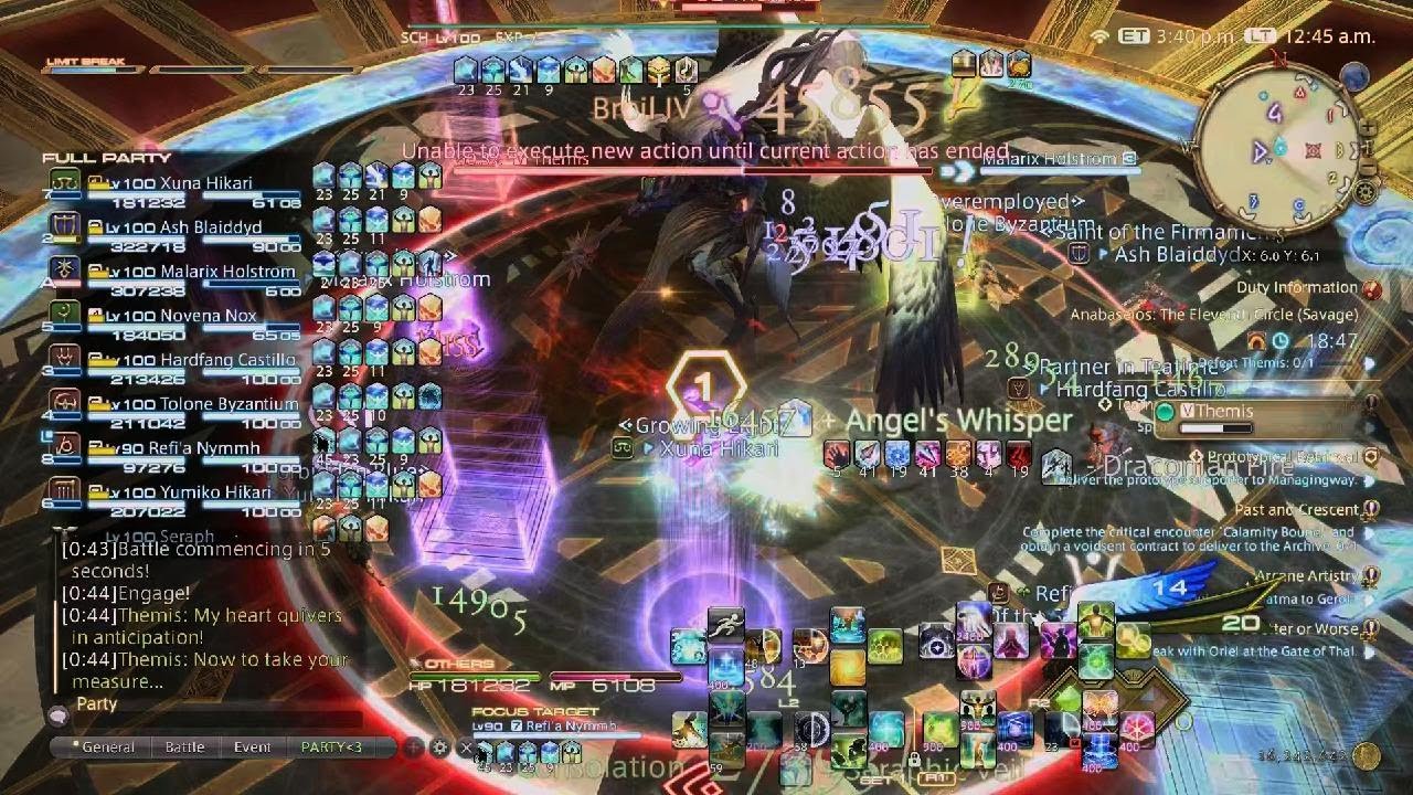 FFXIV Anabaseios: The Eleventh Circle Savage Unsync- SCH POV